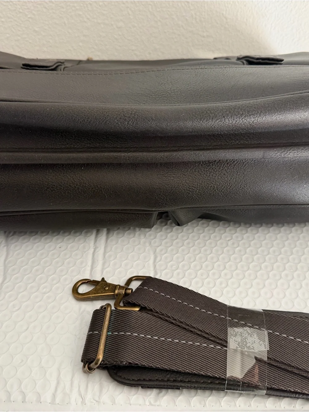 SOLO Bradford Briefcase Laptop Messenger Bag Brown 15.6” NWT Shoulder Strap